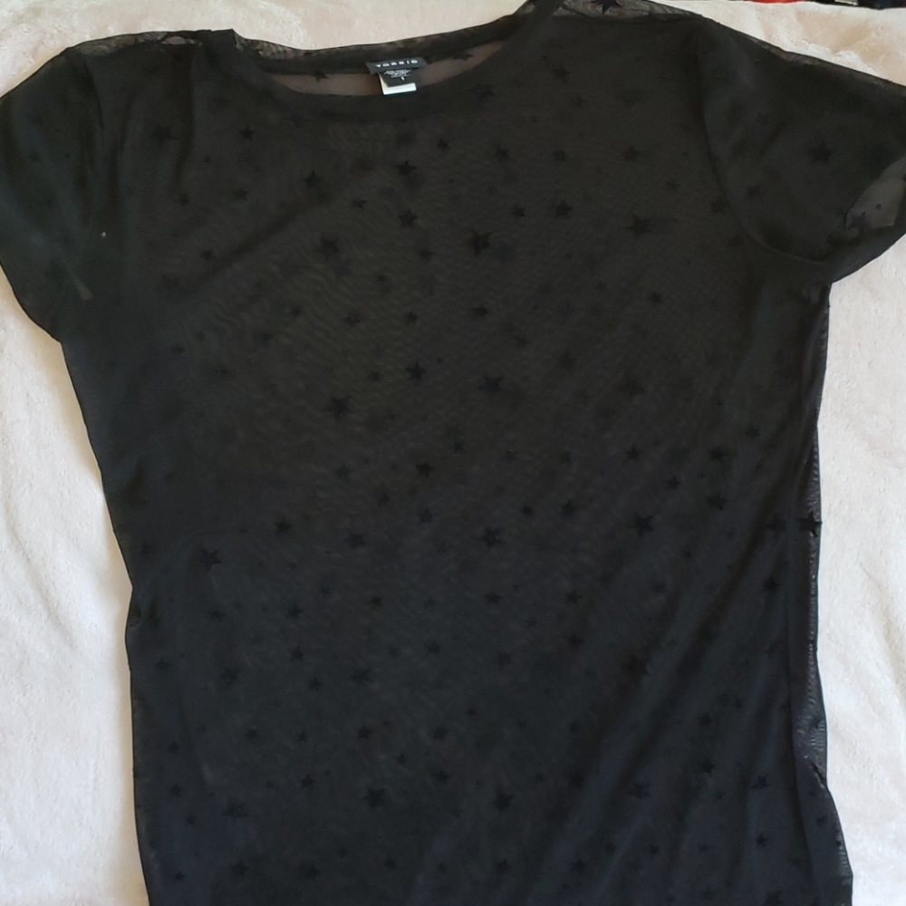 Sheer star tee. Torrid